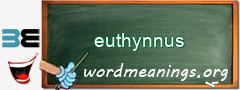 WordMeaning blackboard for euthynnus